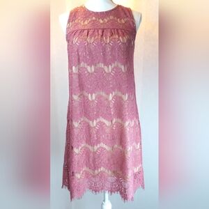 Speechless Pink Lace Sleeveless Dress